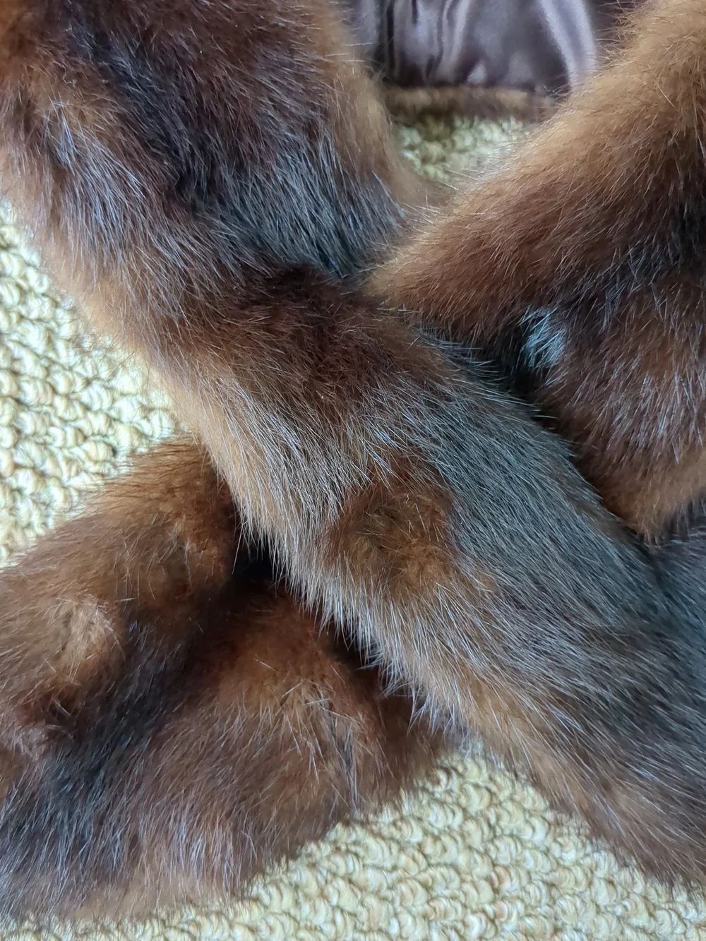 Brown Fur Scarf Collar - Classic Women's Accessory